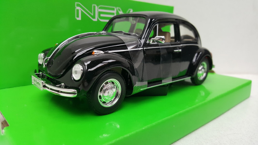 Woning maximaliseren alledaags Welly Volkswagen Kever (Beetle) Zwart 1968